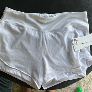 Medium White athletic shorts NWT
